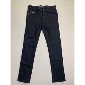 Ecko Unltd Jeans Mens 32x30 Black Skinny Denim Y2K Vintage Preppy Retro